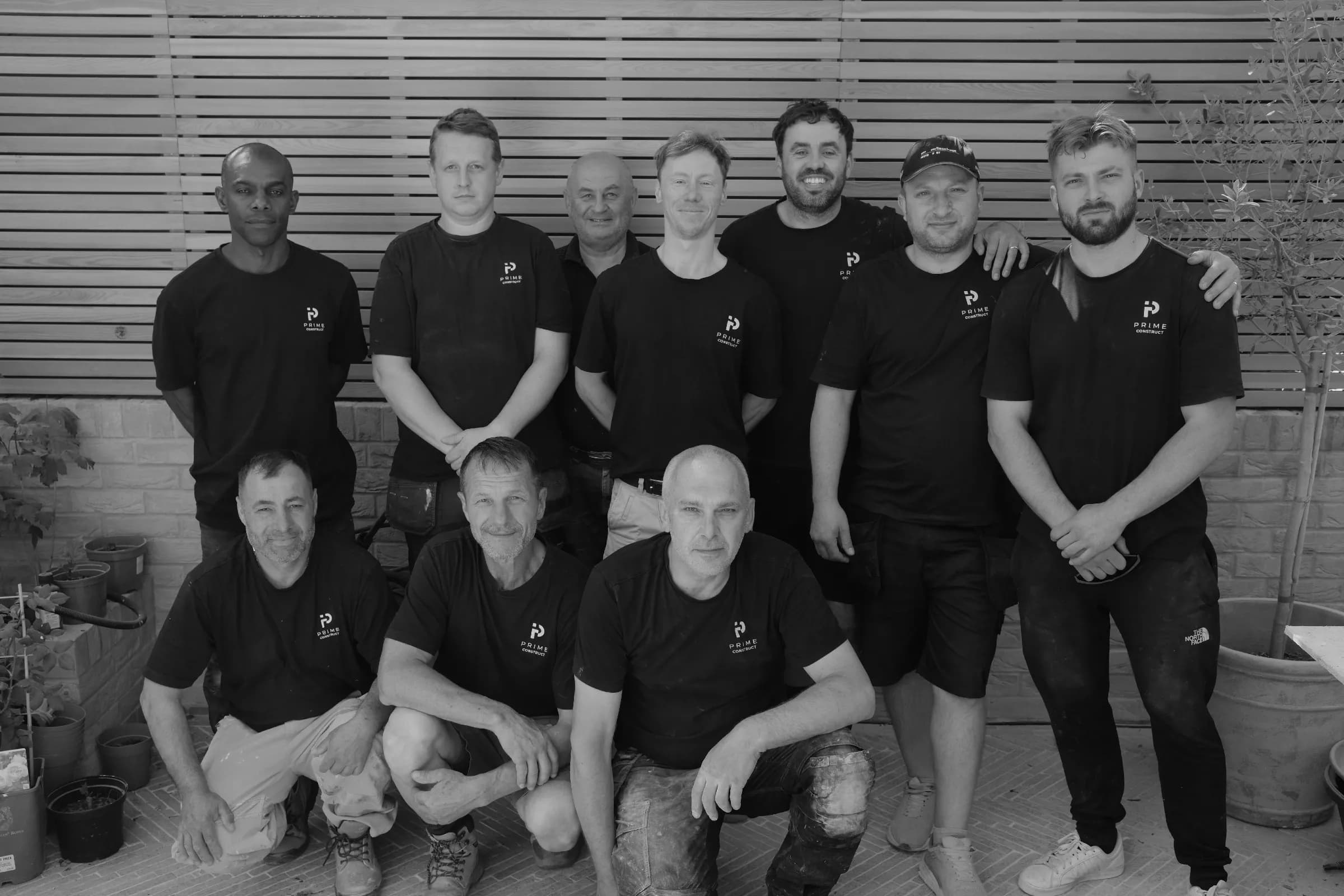 The Prime Construct extended team on site